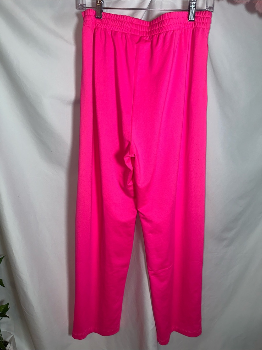 PINK Victoria's Secret Hot Pink Track Pants with Black Drawstring - Picture 10 of 10